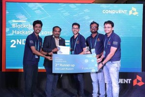 Srinivasa B, Head of Blockchain, Conduent India and the 2nd Runner Team