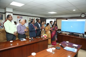 ITI CMD Shri K Alagesan (third from left) launching the ITI Cloud Portal at ITI Bhavan